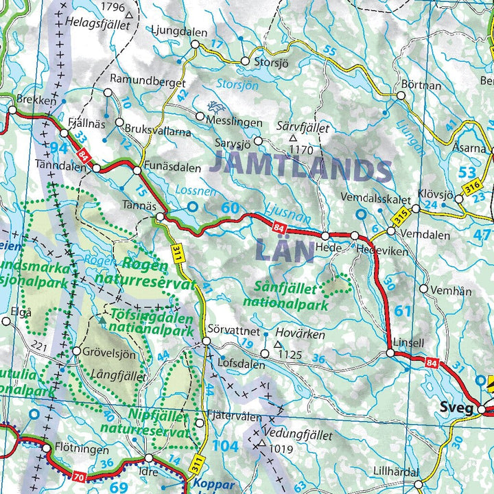 Carte routière n° 711 - Scandinavie & Finlande | Michelin carte pliée Michelin 