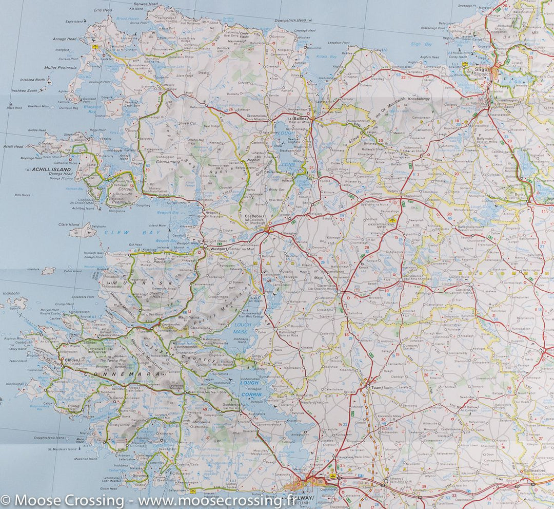 Carte routière de l'Irlande | Michelin - La Compagnie des Cartes