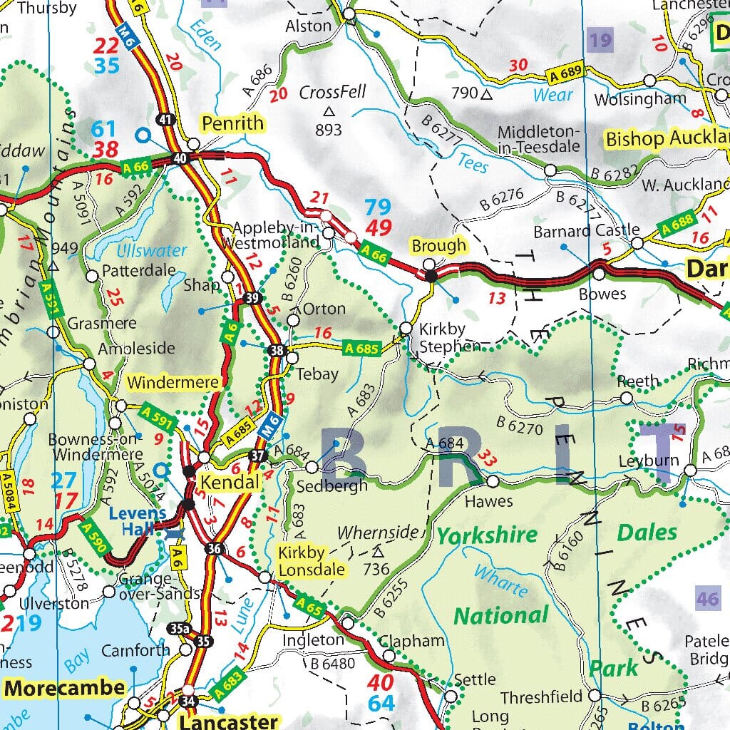 Carte routière n° 713 - Grande-Bretagne & Irlande 2022 | Michelin carte pliée Michelin 