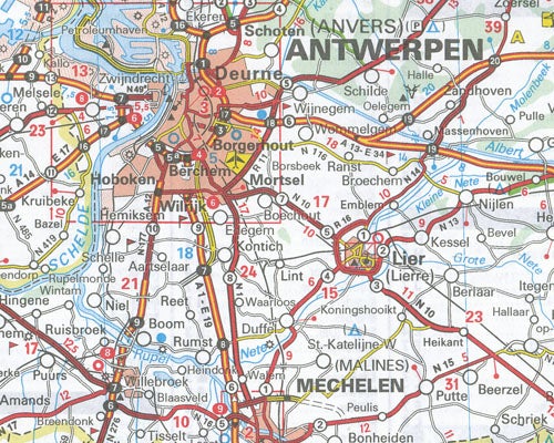 Carte routière n° 714 - Benelux 2022 | Michelin carte pliée Michelin 