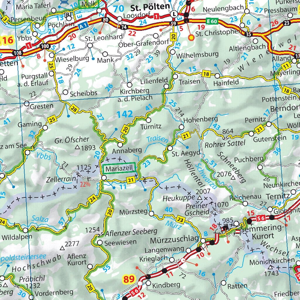 Carte routière n° 719 - Allemagne, Benelux, Autriche & République Tchèque | Michelin carte pliée Michelin 