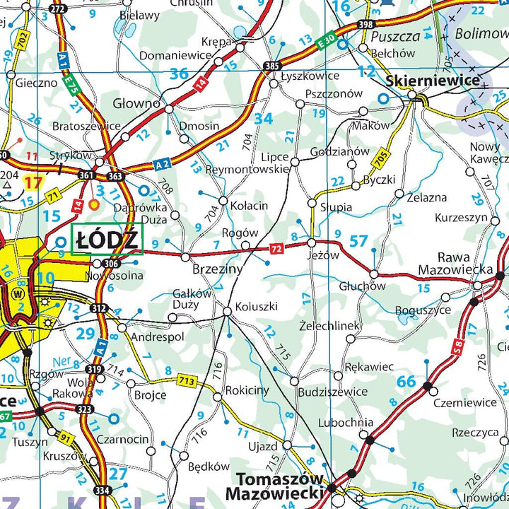 Carte routière n° 720 - Pologne | Michelin carte pliée Michelin 