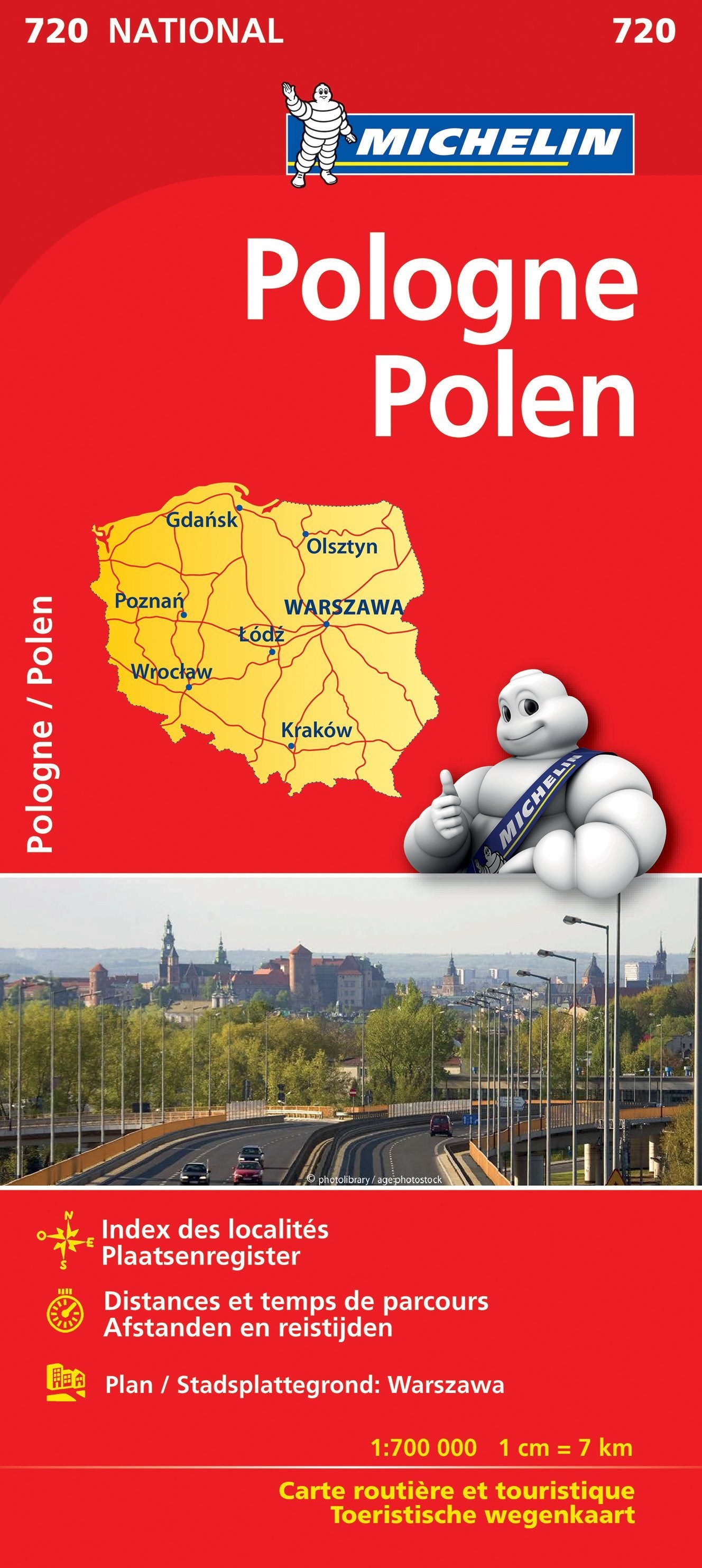 Carte routière n° 720 - Pologne | Michelin carte routière Michelin Default Title