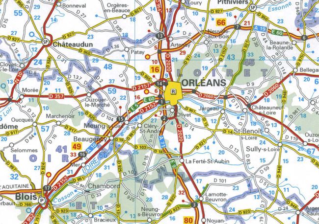 Carte routière n° 724 - France Nord | Michelin carte pliée Michelin 