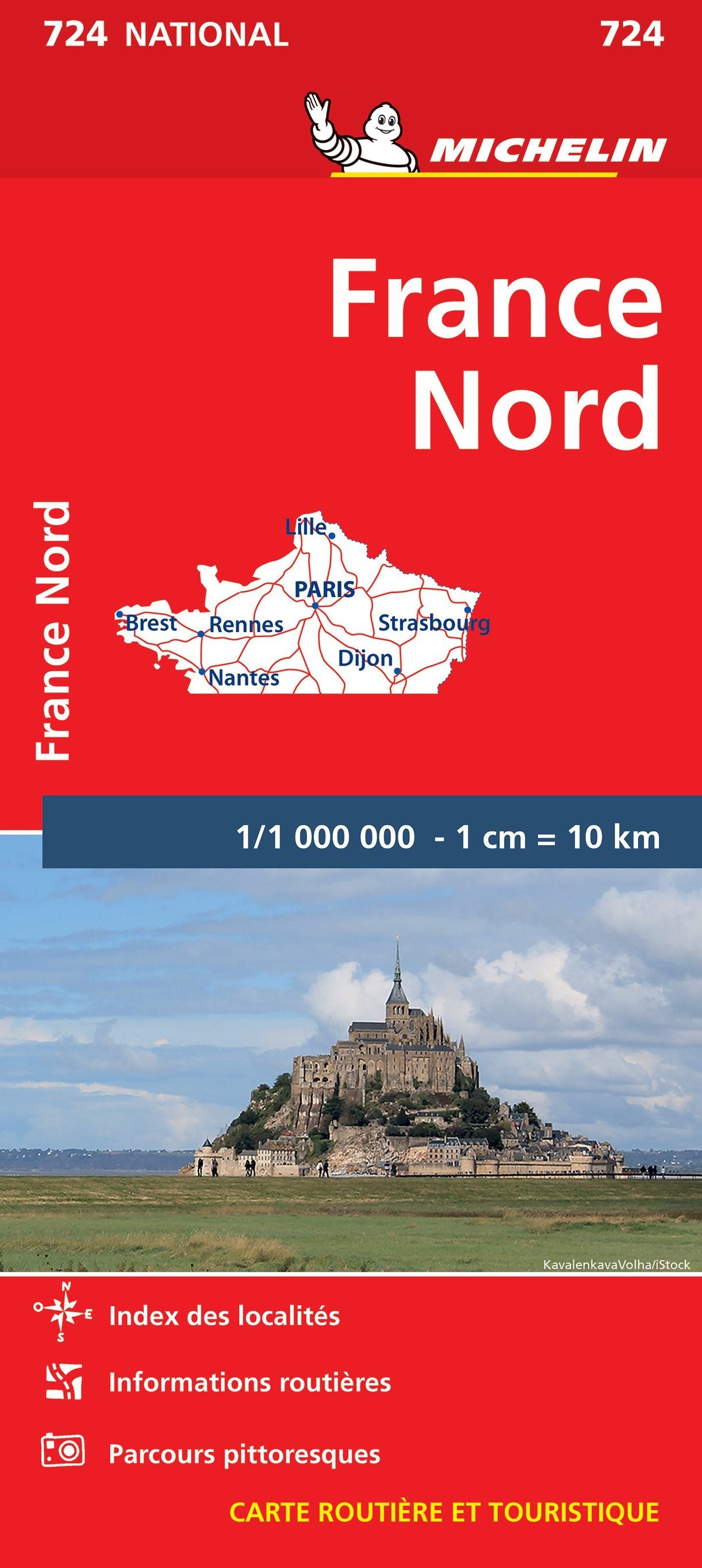 Carte routière n° 724 - France Nord | Michelin carte routière Michelin