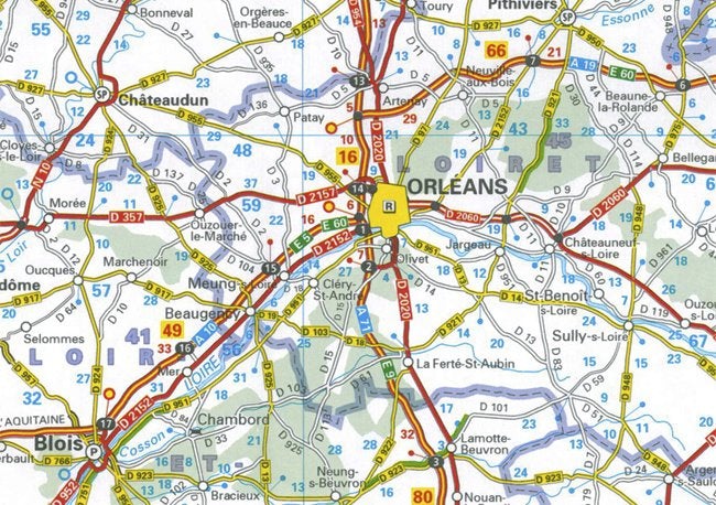 Carte routière n° 724 - France Nord - VERSION MURALE ET PLASTIFIEE | Michelin carte murale grand tube Michelin 