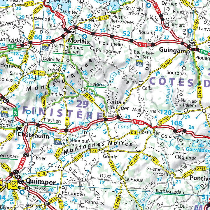 Carte routière n° 724 - France Nord - VERSION MURALE ET PLASTIFIEE | Michelin carte murale grand tube Michelin 