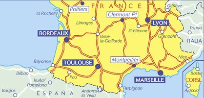 Carte routière n° 725 - France Sud | Michelin carte routière Michelin