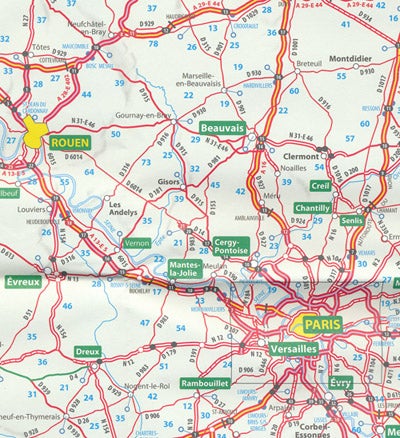 Carte routière n° 726 - France : Grands Itinéraires 2022 | Michelin carte pliée Michelin 