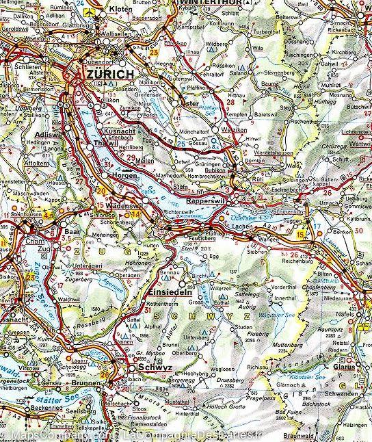 Carte routière n° 729 - Suisse 2025 | Michelin carte routière Michelin