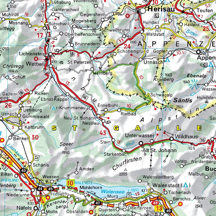 Carte routière n° 729 - Suisse 2022 | Michelin carte pliée Michelin 