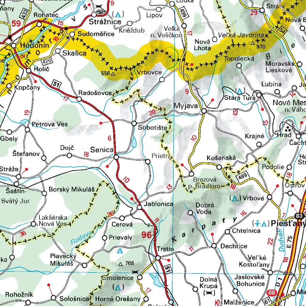 Carte routière n° 731 - République Tchèque, Slovaquie | Michelin carte routière Michelin