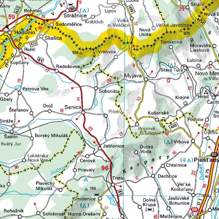 Carte routière n° 731 - République Tchèque, Slovaquie | Michelin carte pliée Michelin 