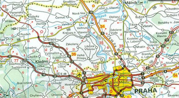 Carte routière n° 731 - République Tchèque, Slovaquie | Michelin carte pliée Michelin 