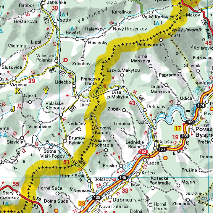 Carte routière n° 731 - République Tchèque, Slovaquie | Michelin carte pliée Michelin 