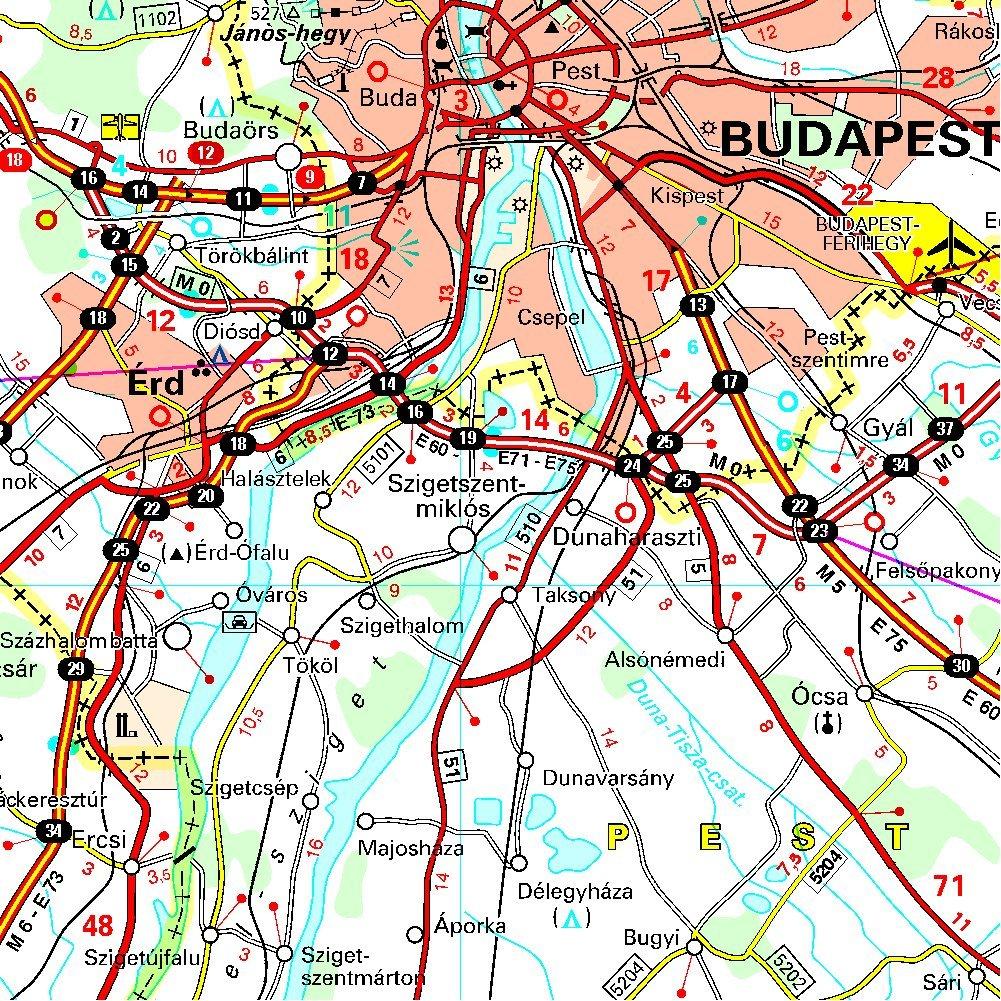 Carte routière n° 732 - Hongrie | Michelin carte routière Michelin