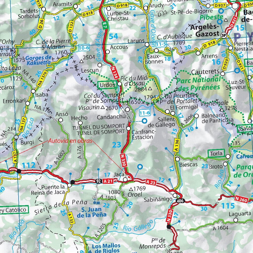 Carte routière n° 734 - Espagne, Portugal 2022 | Michelin carte pliée Michelin 