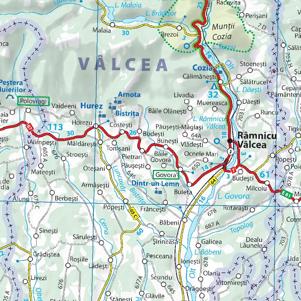 Carte routière n° 738 - Roumanie | Michelin carte routière Michelin