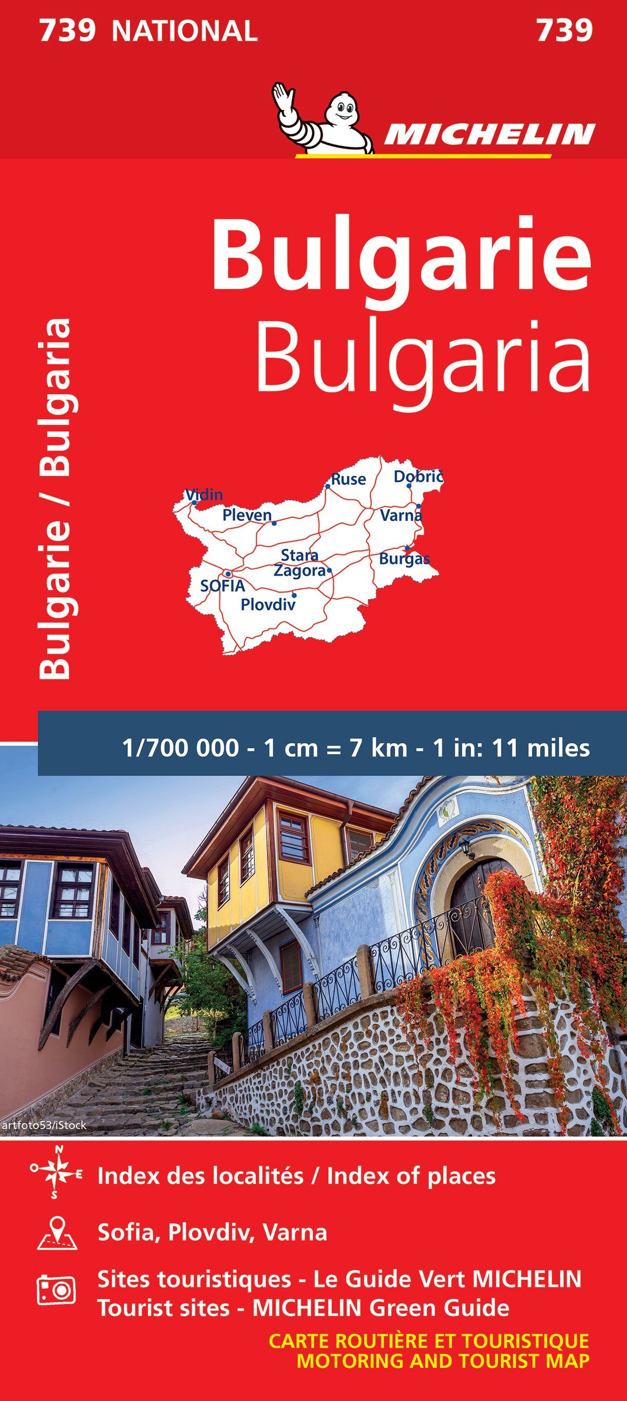 Carte routière n° 739 - Bulgarie | Michelin carte routière Michelin