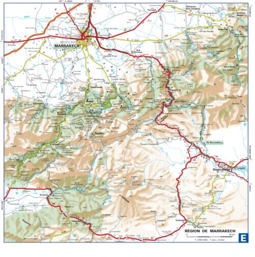 Carte routière n° 742 - Maroc | Michelin carte routière Michelin