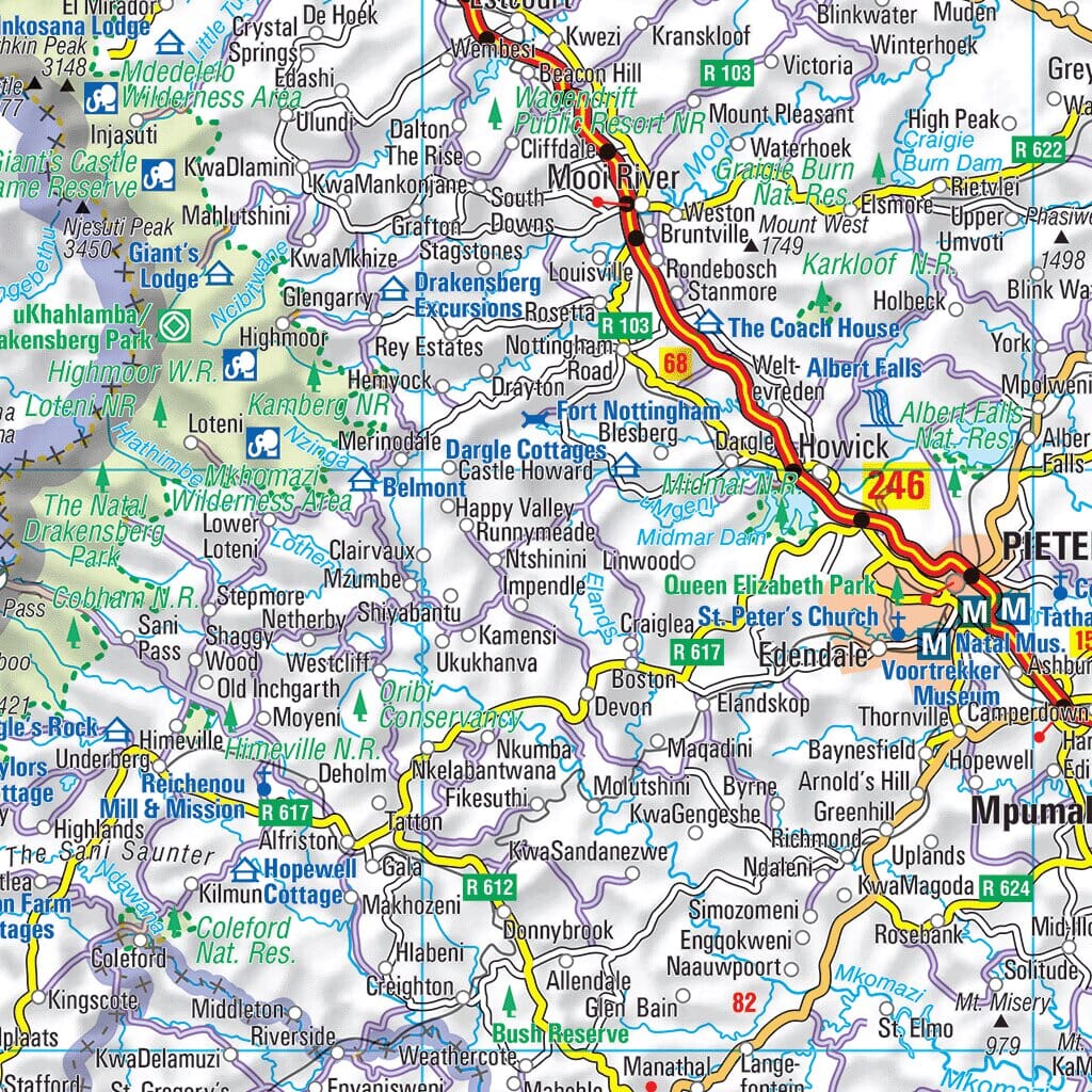 Carte routière n° 748 - Afrique du Sud | Michelin carte routière Michelin