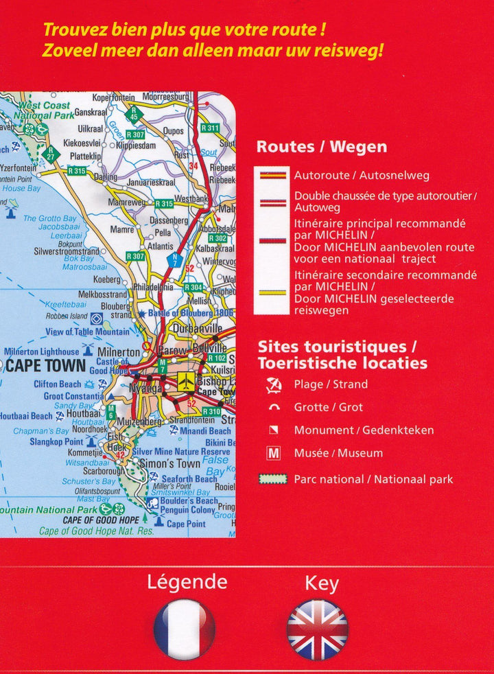 Carte routière n° 748 - Afrique du Sud | Michelin carte pliée Michelin 