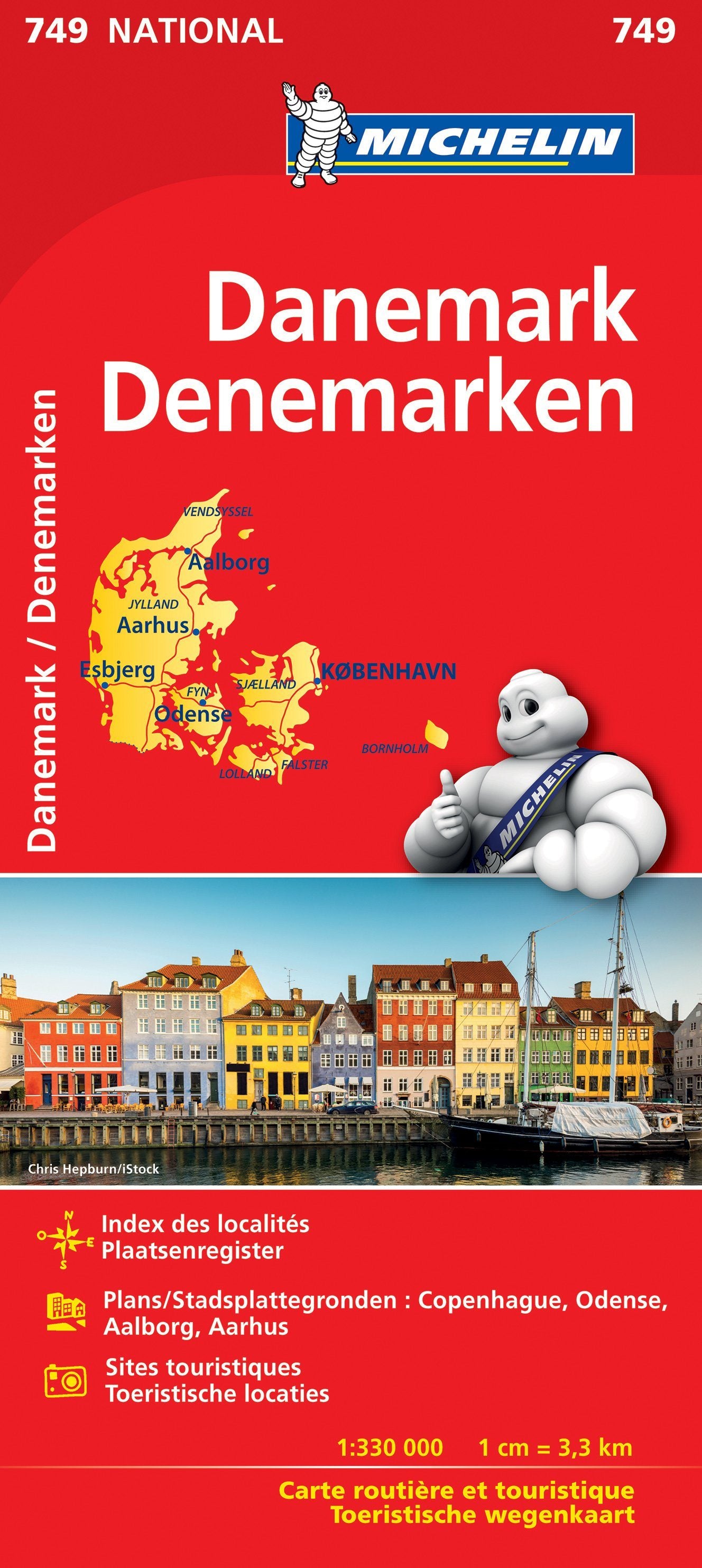 Carte routière n° 749 - Danemark | Michelin carte routière Michelin Default Title