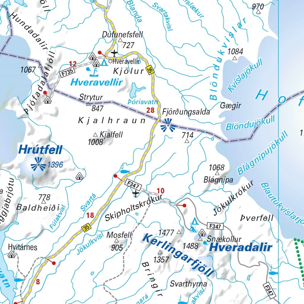 Carte routière n° 750 - Islande | Michelin carte routière Michelin