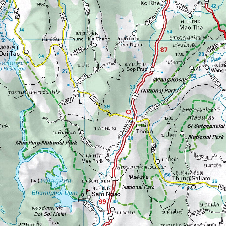 Carte routière n° 751 - Thailande | Michelin carte pliée Michelin 