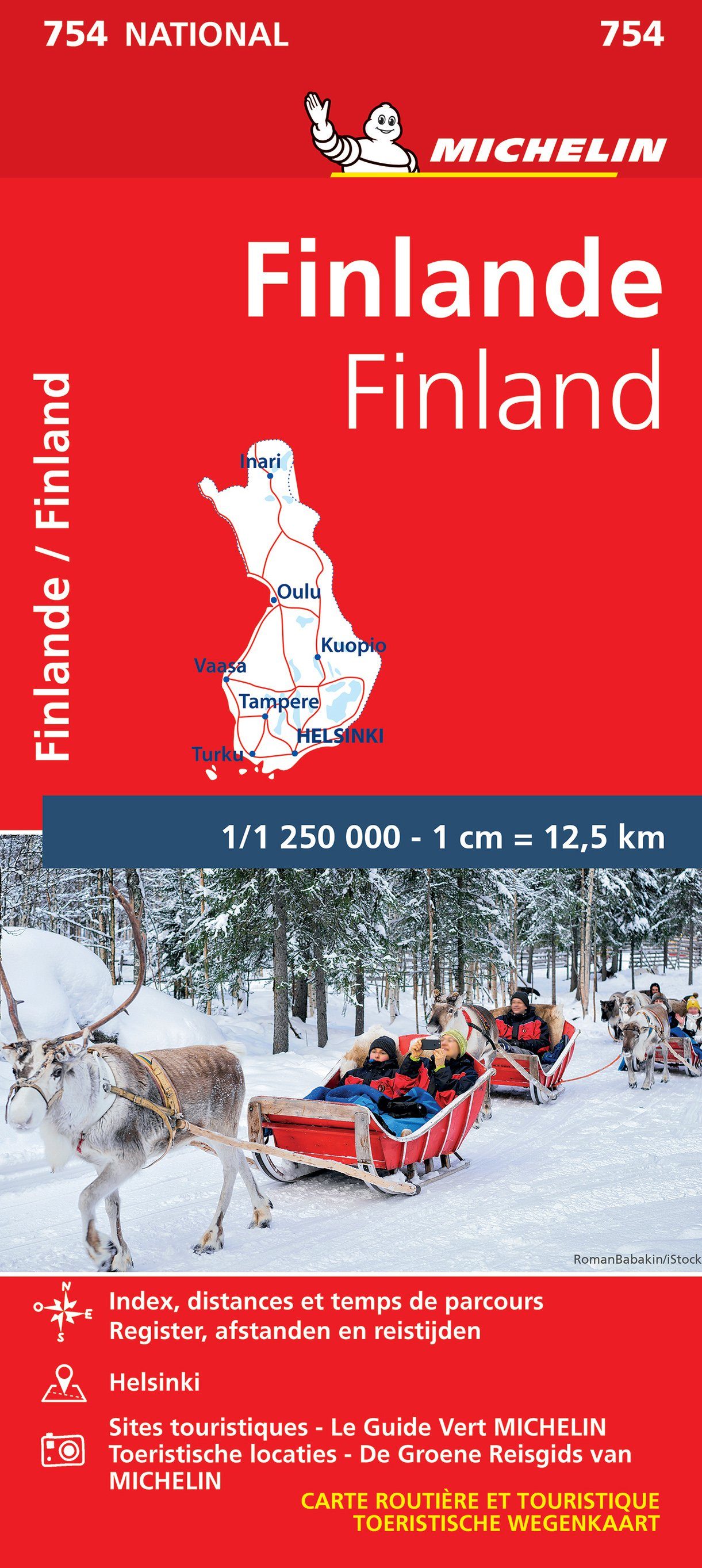 Carte routière n° 754 - Finlande | Michelin carte routière Michelin