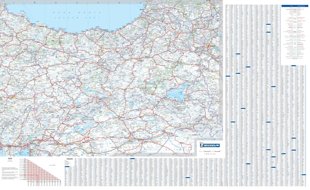 Carte routière n° 758 - Turquie | Michelin carte routière Michelin