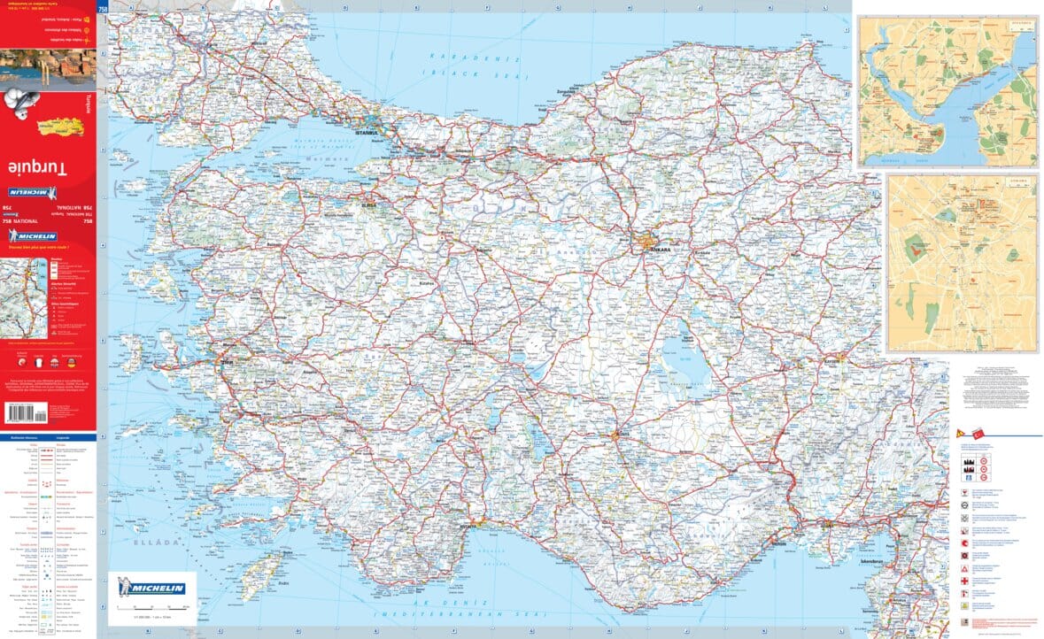 Carte routière n° 758 - Turquie | Michelin carte routière Michelin