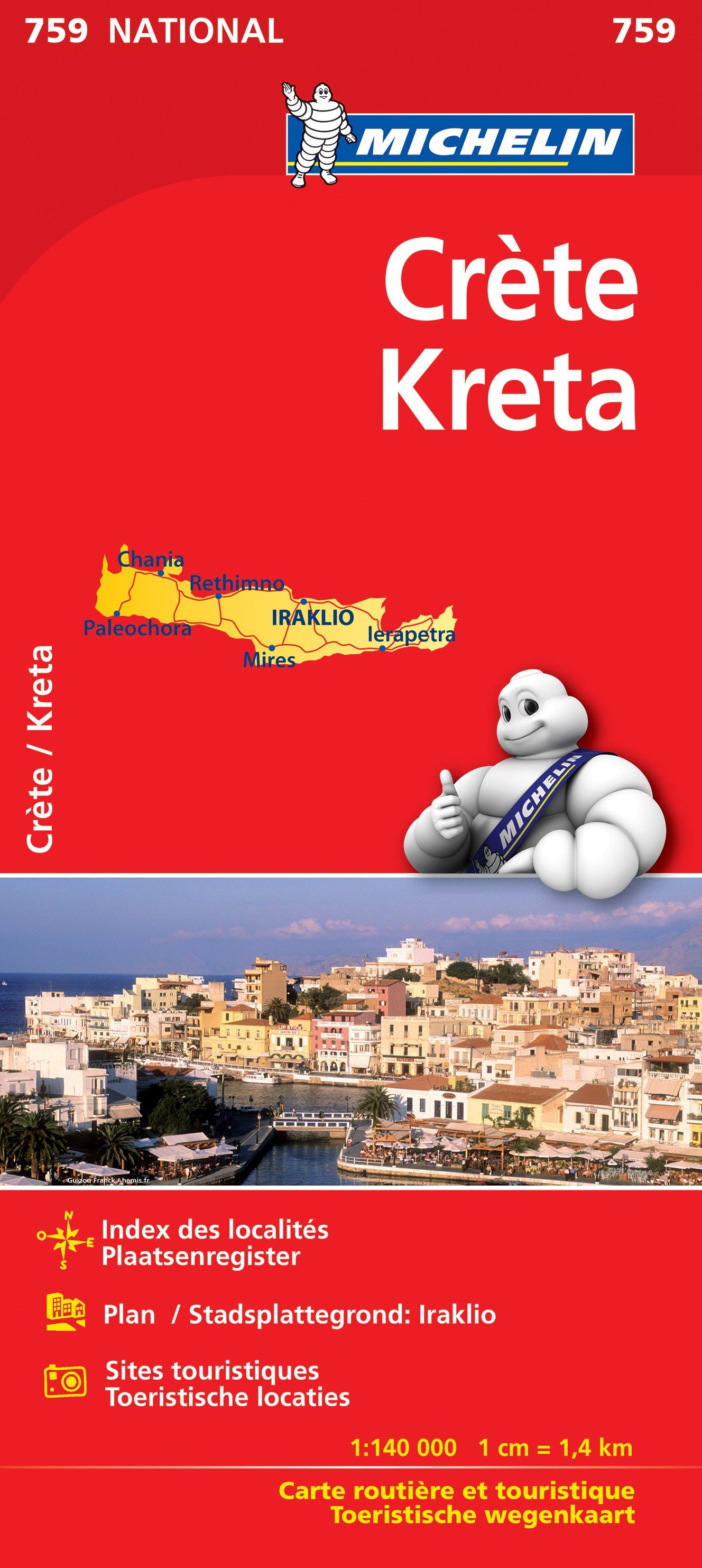 Carte routière n° 759 - Crète | Michelin carte routière Michelin Default Title