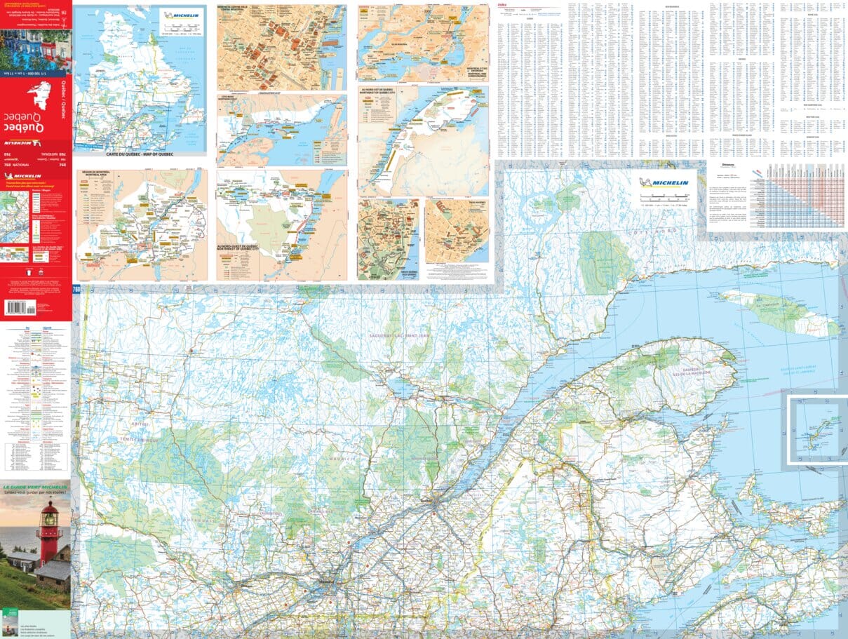 Carte routière n° 760 - Québec | Michelin carte routière Michelin