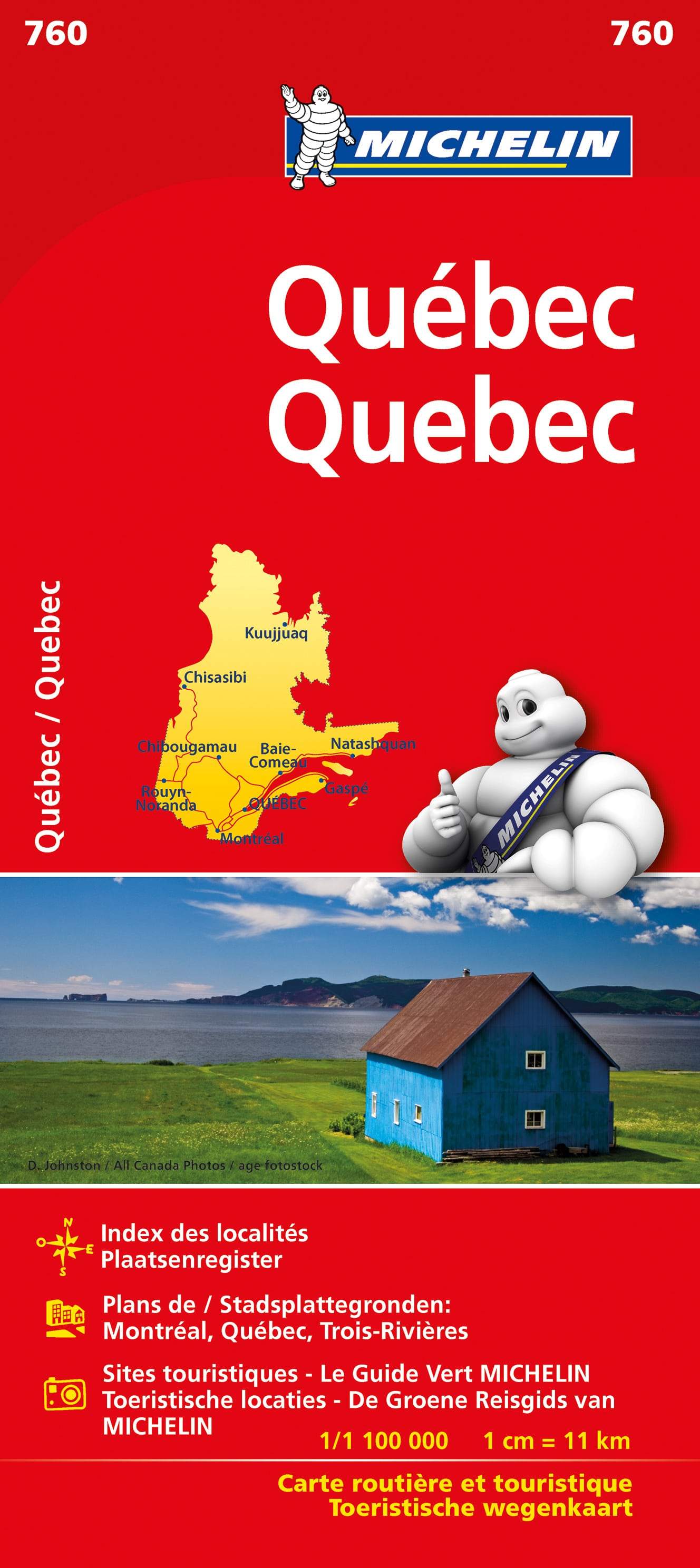 Carte routière n° 760 - Québec | Michelin carte routière Michelin