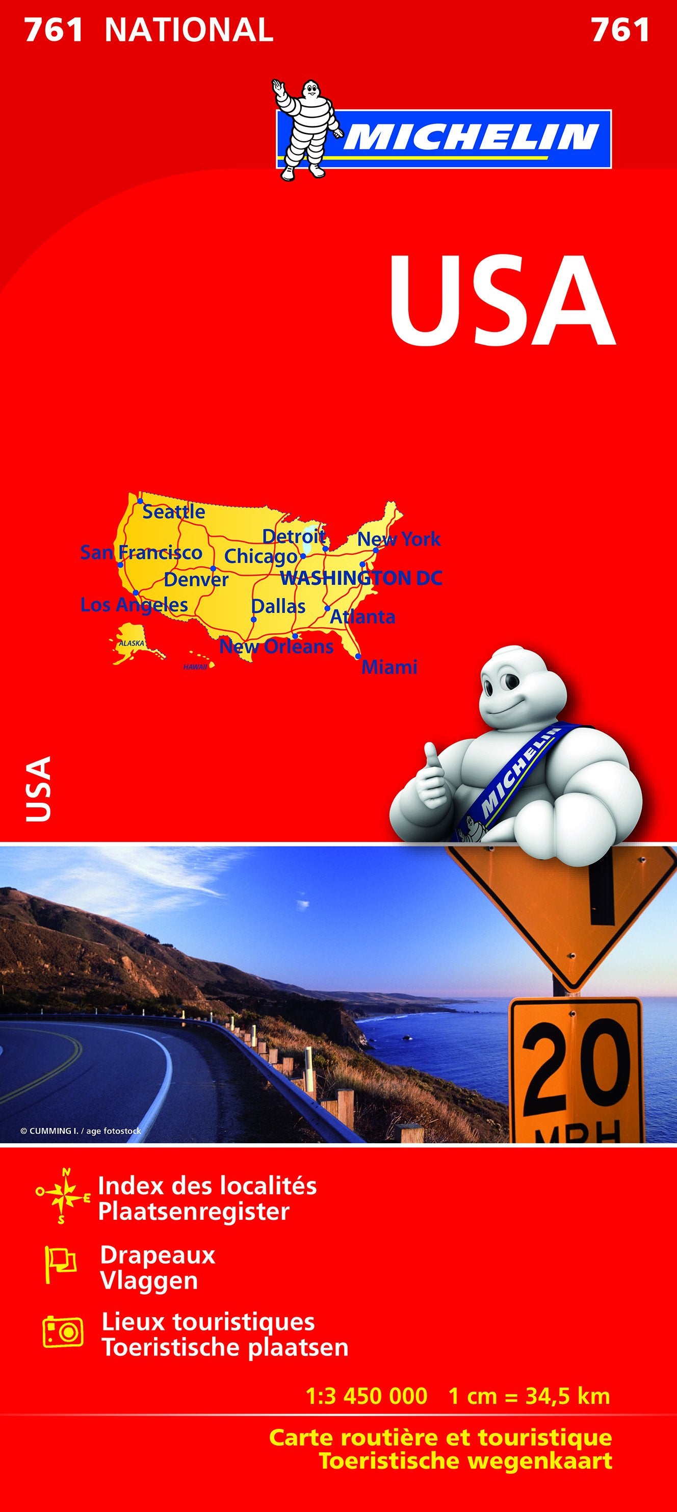 Carte routière n° 761 - Etats-Unis | Michelin carte routière Michelin