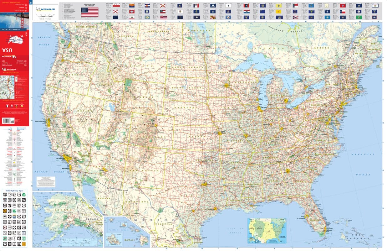 Road map No. 761 - USA | Michelin – Cartovia