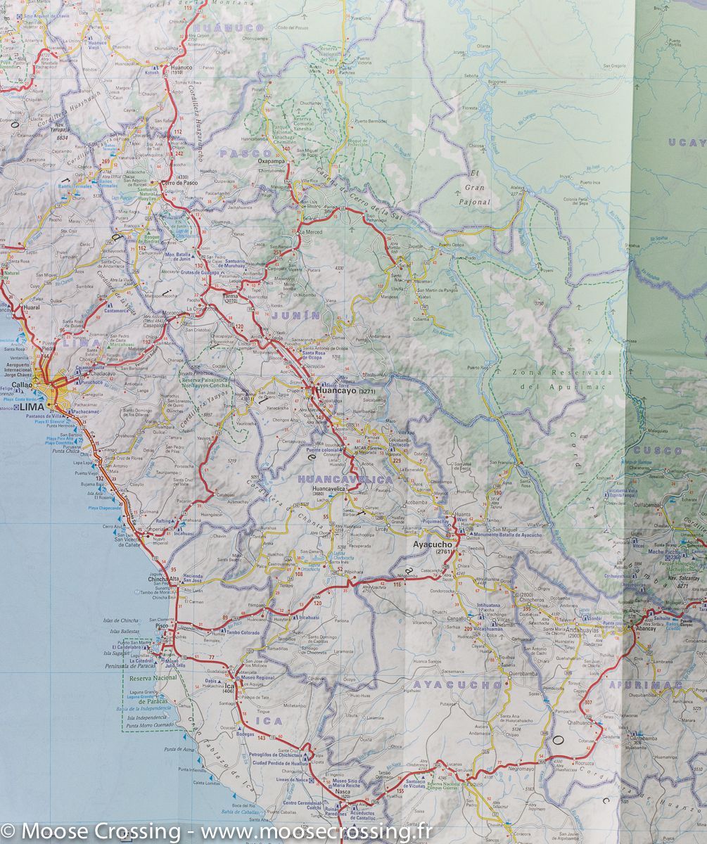Carte routière n° 763 - Pérou | Michelin carte routière Michelin