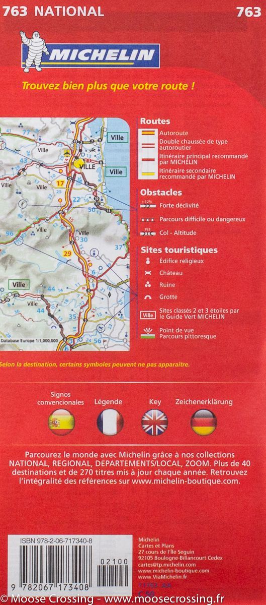 Carte routière n° 763 - Pérou | Michelin carte pliée Michelin 