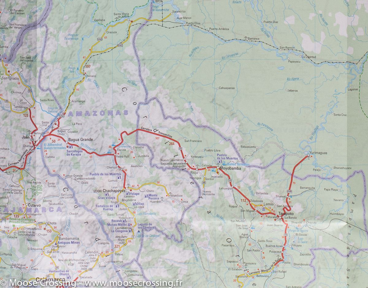 Carte routière n° 763 - Pérou | Michelin carte routière Michelin