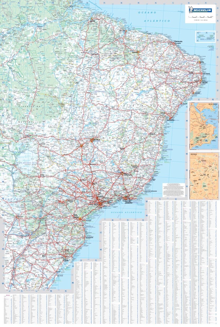Carte routière n° 764 - Brésil | Michelin carte pliée Michelin 