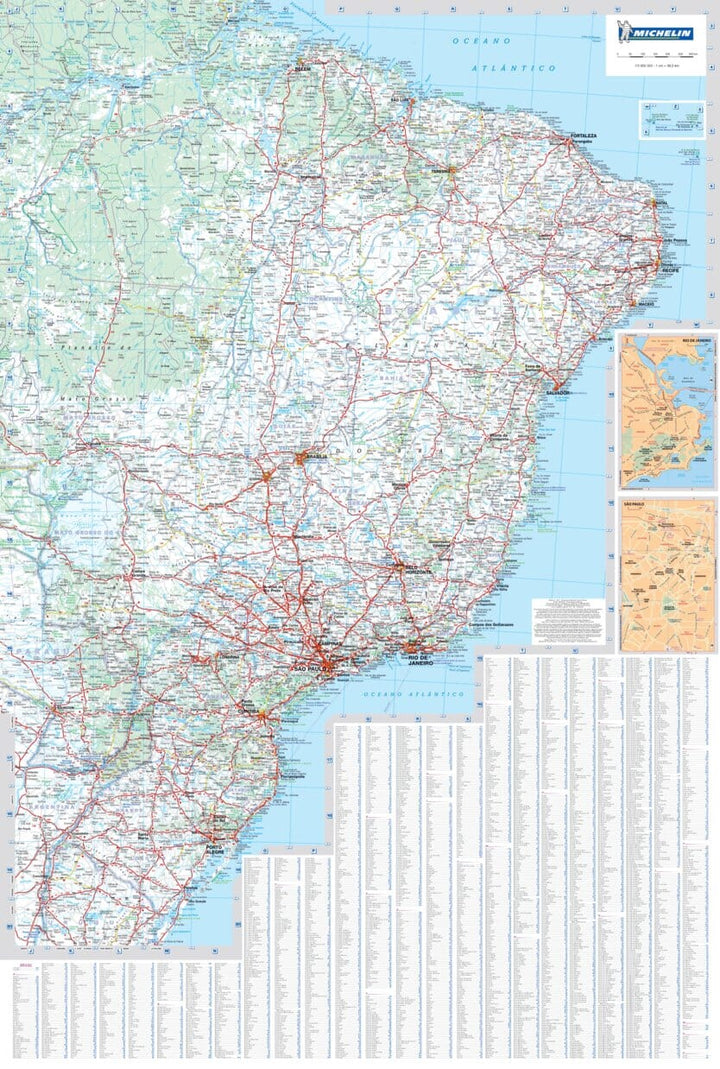 Carte routière n° 764 - Brésil | Michelin carte pliée Michelin 
