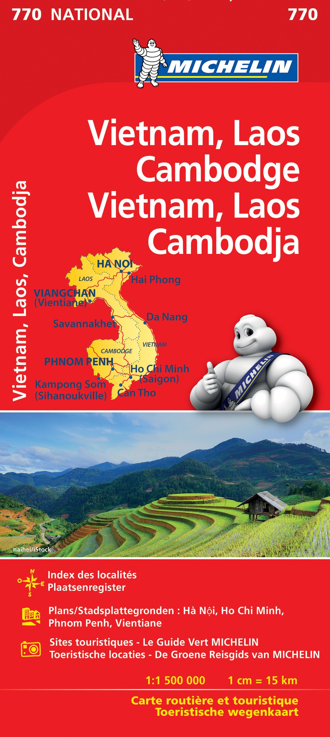 Carte routière n° 770 - Vietnam , Laos, Cambodge | Michelin carte routière Michelin Default Title