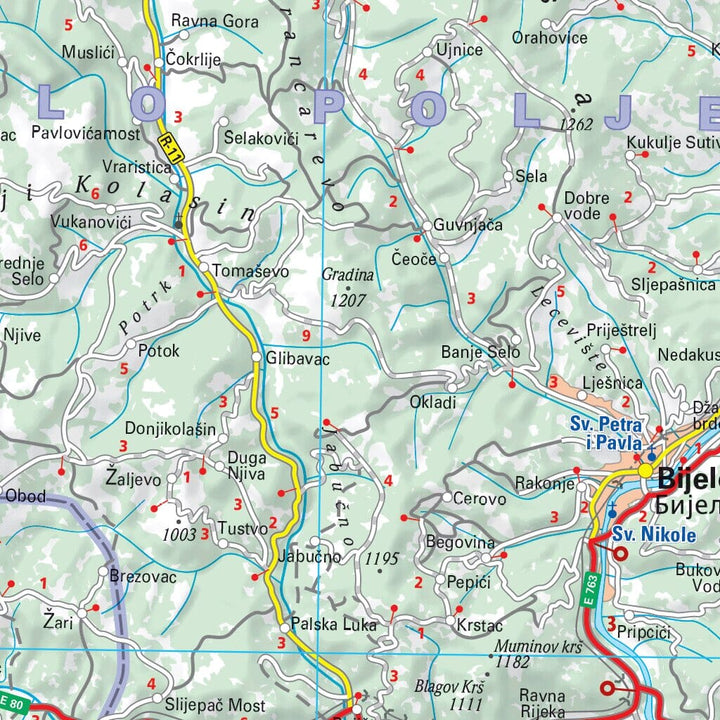 Carte routière n° 780 - Montenegro | Michelin carte pliée Michelin 
