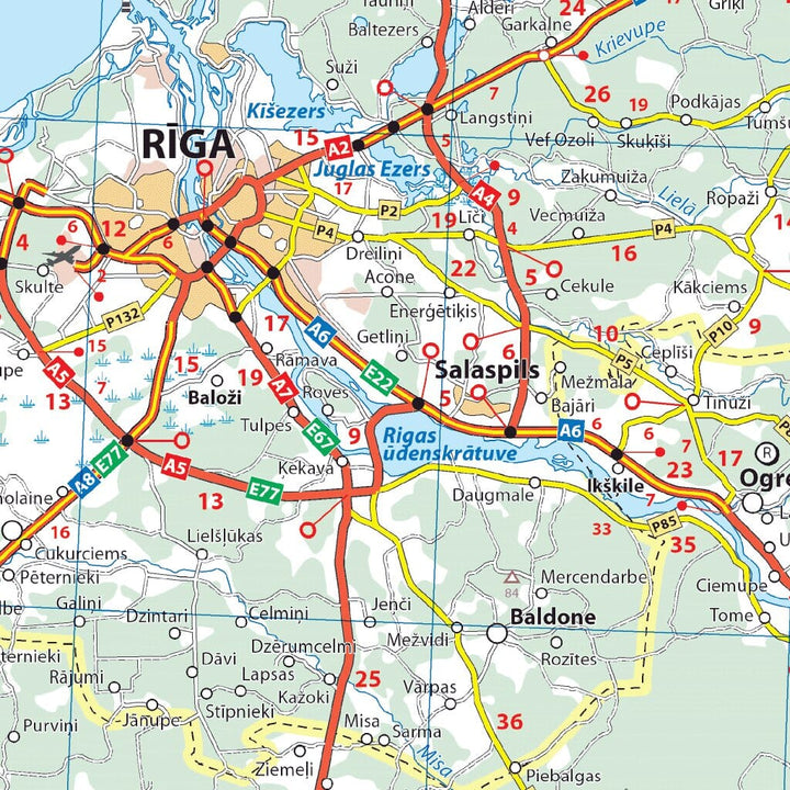 Carte routière n° 781 - Pays Baltes | Michelin carte pliée Michelin 