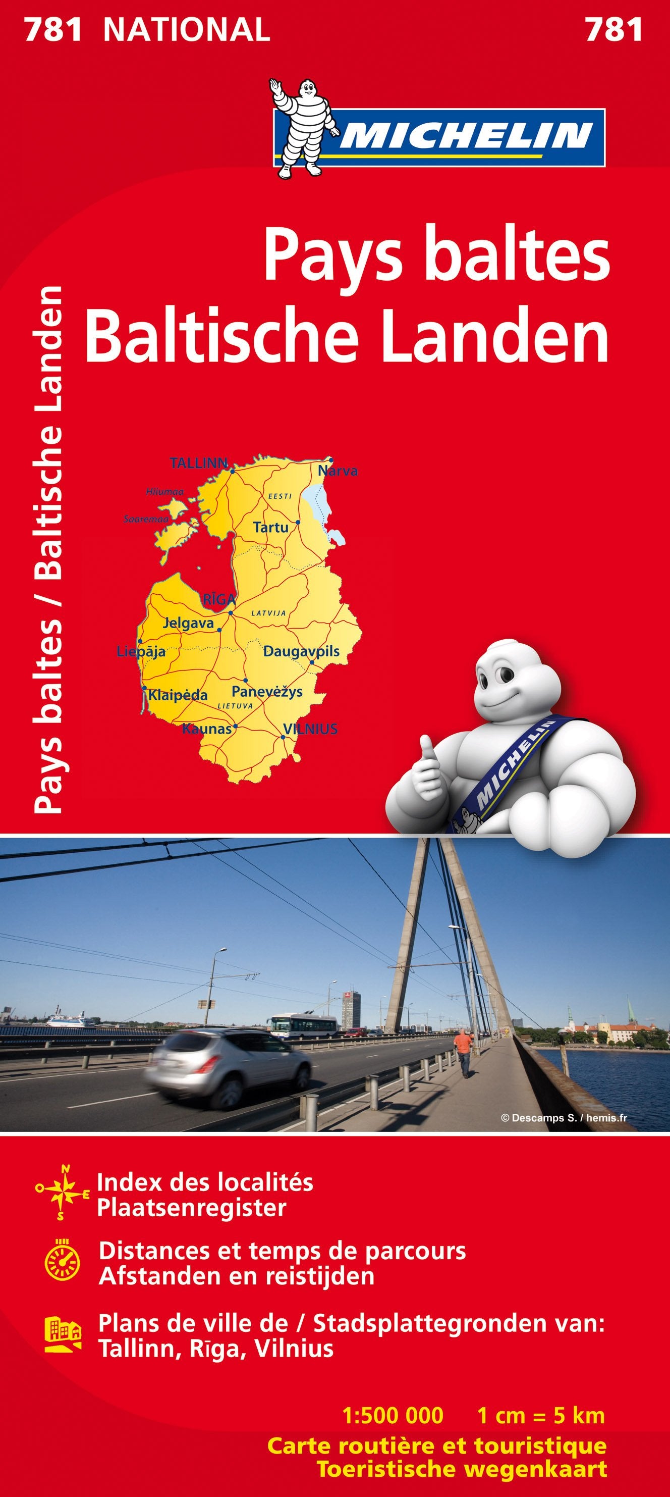 Carte routière n° 781 - Pays Baltes | Michelin carte routière Michelin Default Title