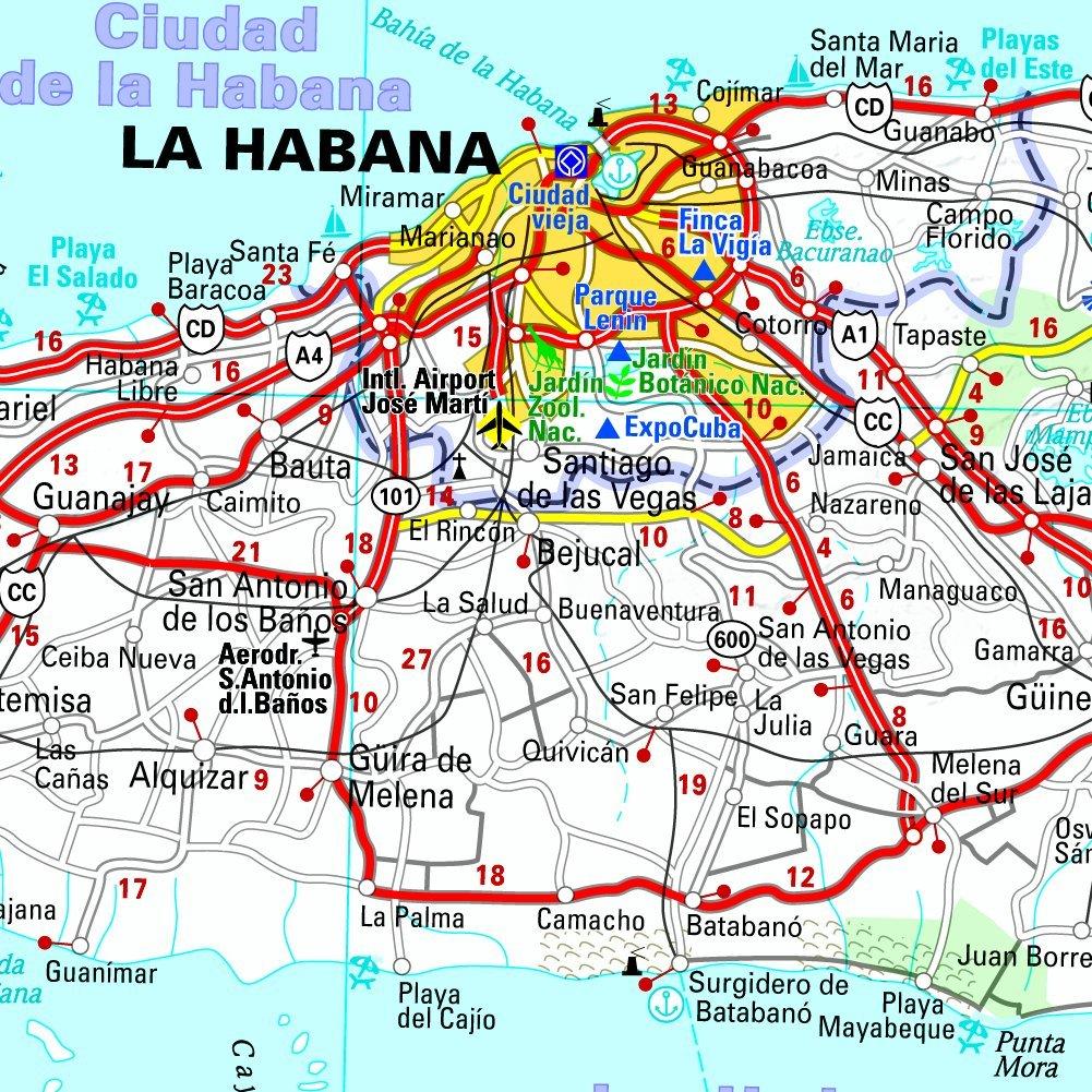 Carte routière n° 786 - Cuba | Michelin carte routière Michelin
