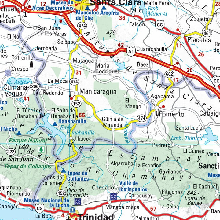 Carte routière n° 786 - Cuba | Michelin carte pliée Michelin 