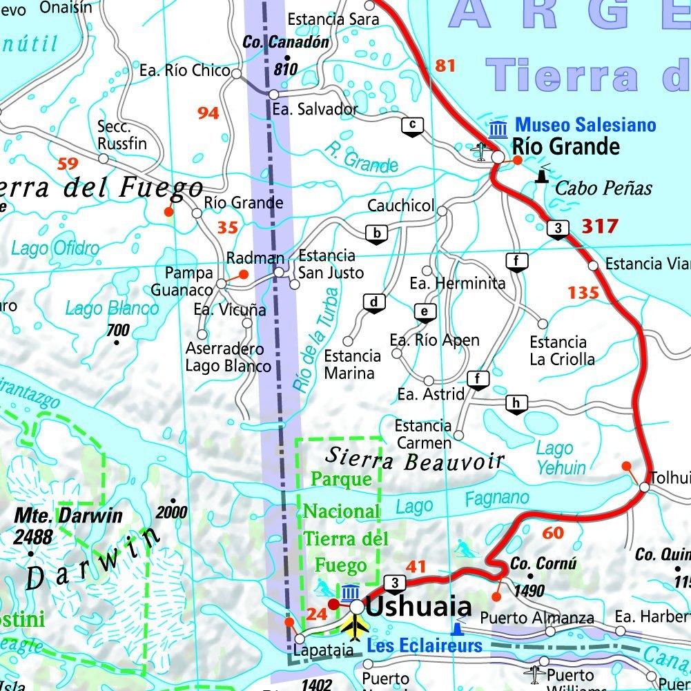 Carte routière n° 788 - Chili & Argentine | Michelin carte routière Michelin