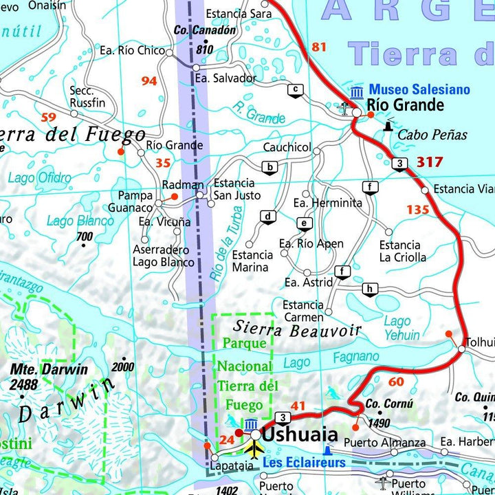 Carte routière n° 788 - Chili & Argentine | Michelin carte pliée Michelin 